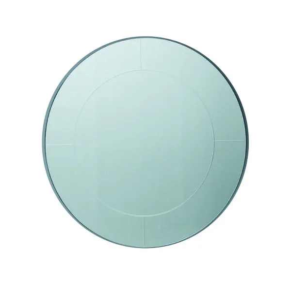 Grooved Round Mirror - (100cm) / (80cm) F - 800mm Ã on Black MDF backing