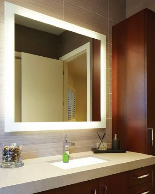 LED Backlit Bathroom Mirror - 5 sizes available 750w x 500h
