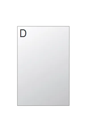 Contemporary Cube Mirror Range - 7 sizes available D: 1200mm x 800mm x 50m