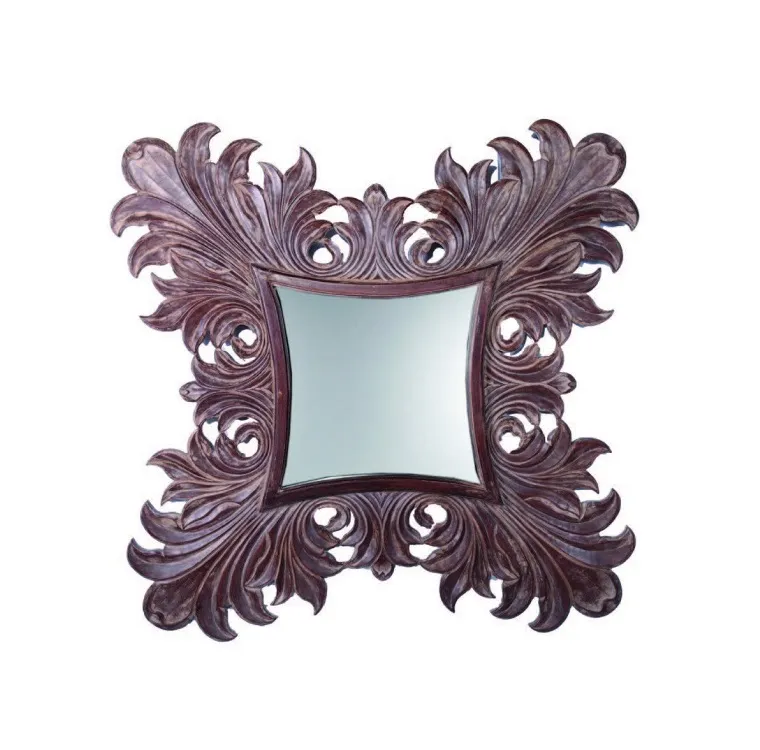 Latino Hand Carved Decorative Mirror in Bronze or Silver 120cm Antique Bronze