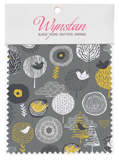 Wynstan Fabric Swatch - Birdsong Midnight