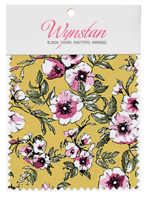 Wynstan Fabric Swatch - Wildflower Canary