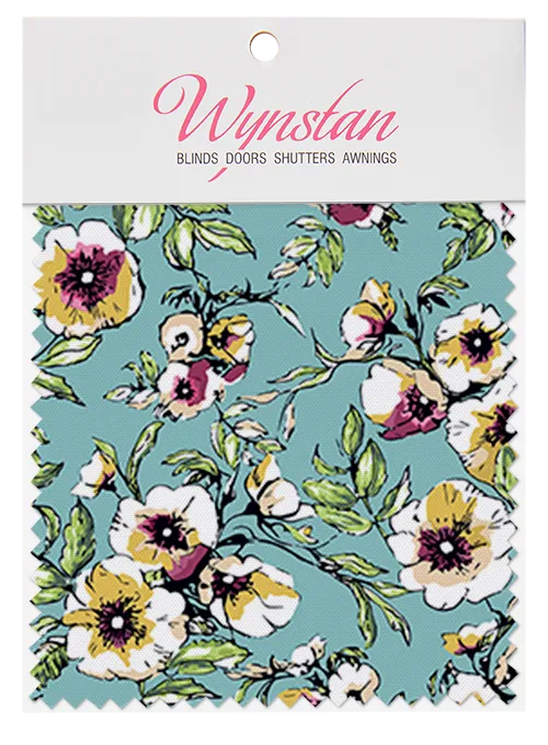 Wynstan Fabric Swatch - Wildflower Juniper