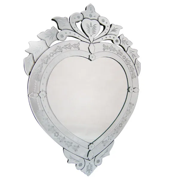 Venice Heart Shaped Venetian Mirror 63cm x 94cm
