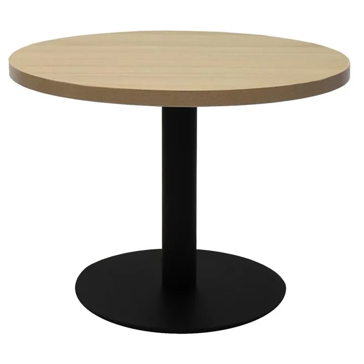 Estilo Round Coffee Table, 60cm, Oak / Black