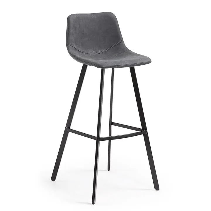 Orsted PU Leather Bar Stool, Graphite