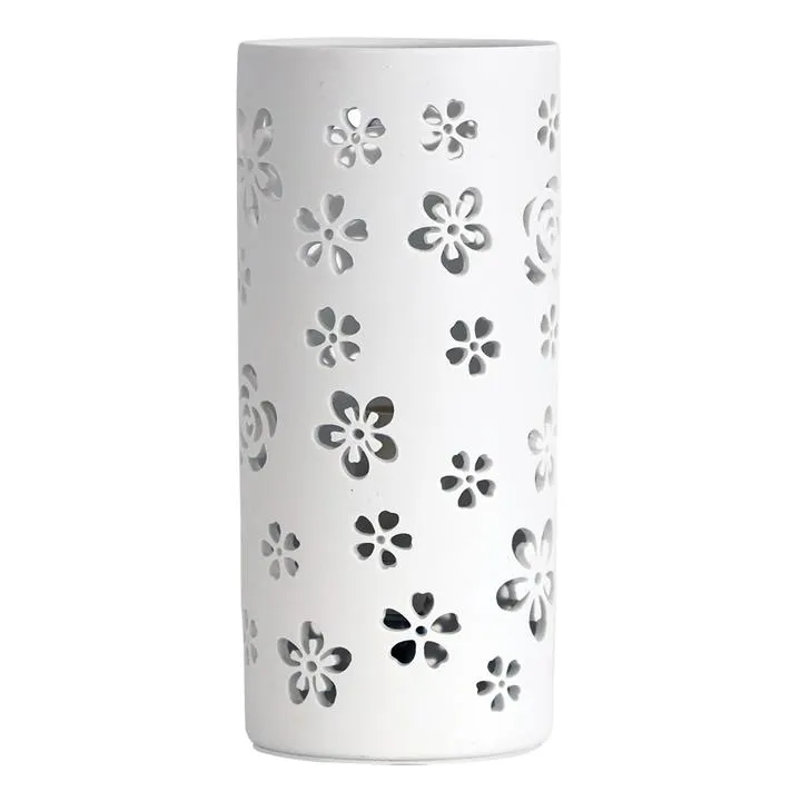 Dianna Flower Cut Out Ceramic Table Lamp