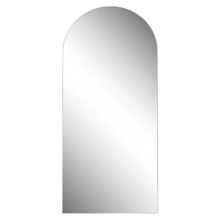Mansour Arched Floor Mirror White - 80cm x 180cm