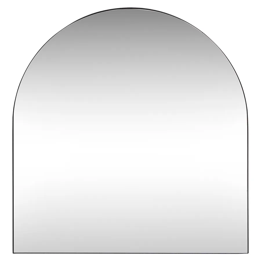 Mansour Arched Wall Mirror Black - 80cm x 85cm