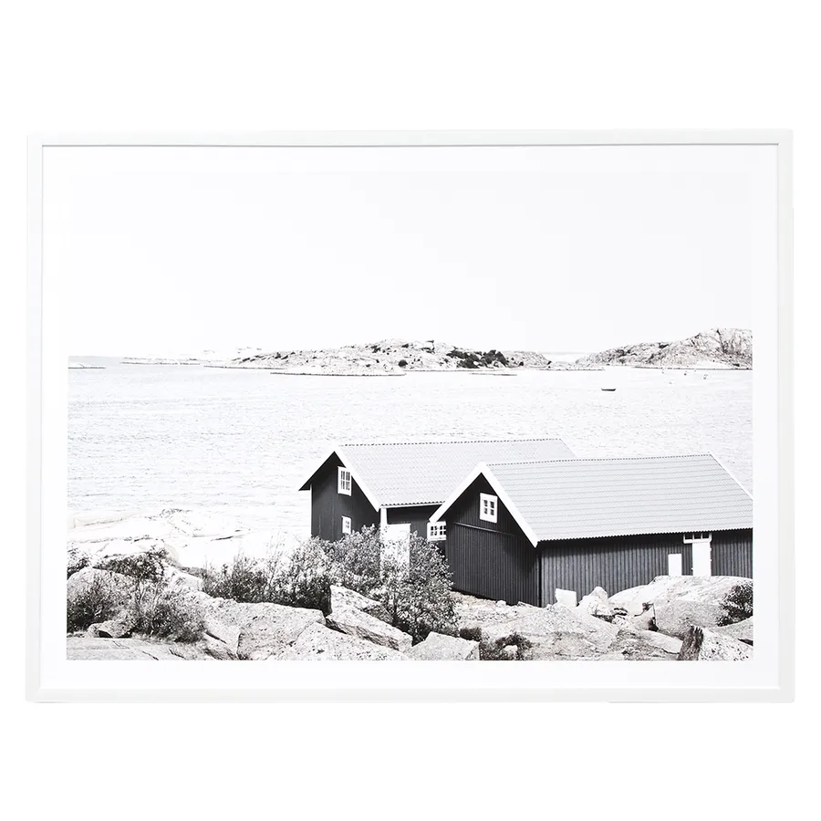 Twin Boathouses Print  - 114cm x 85cm