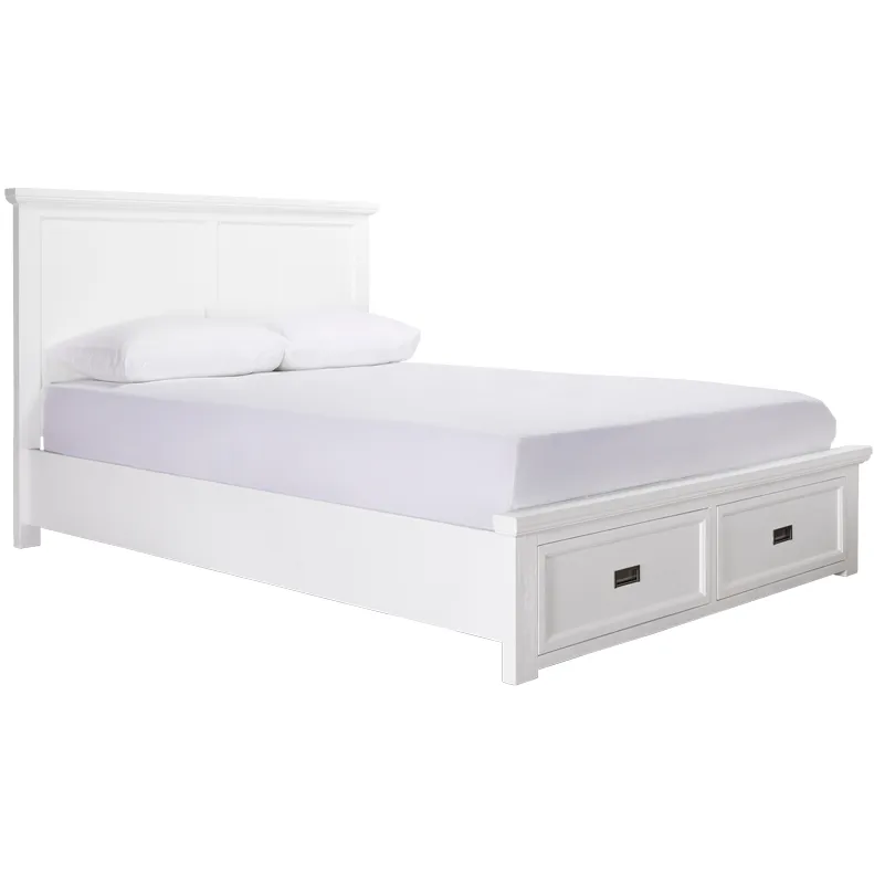 Aspen Storage Bed Frame White