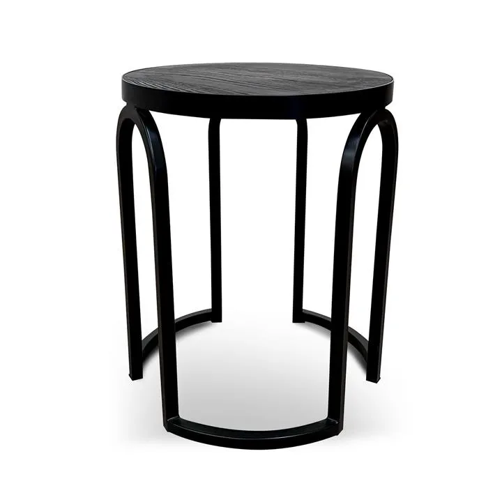 Hardin Oak Side Table - Full Black by Interior Secrets - AfterPay Available