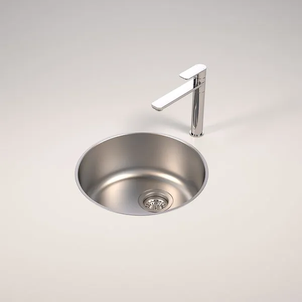 Caroma Luna Round Bowl Stainless Steel Sink