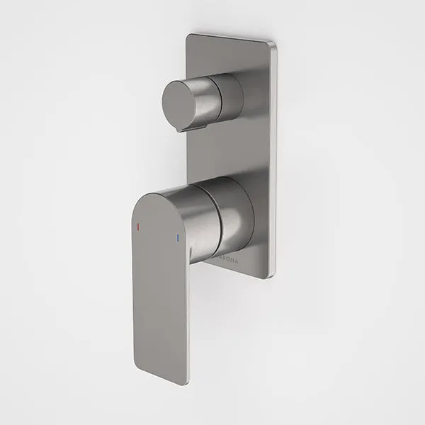Caroma Urbane II Bath/Shower Mixer with Diverter Rectangle Gunmetal