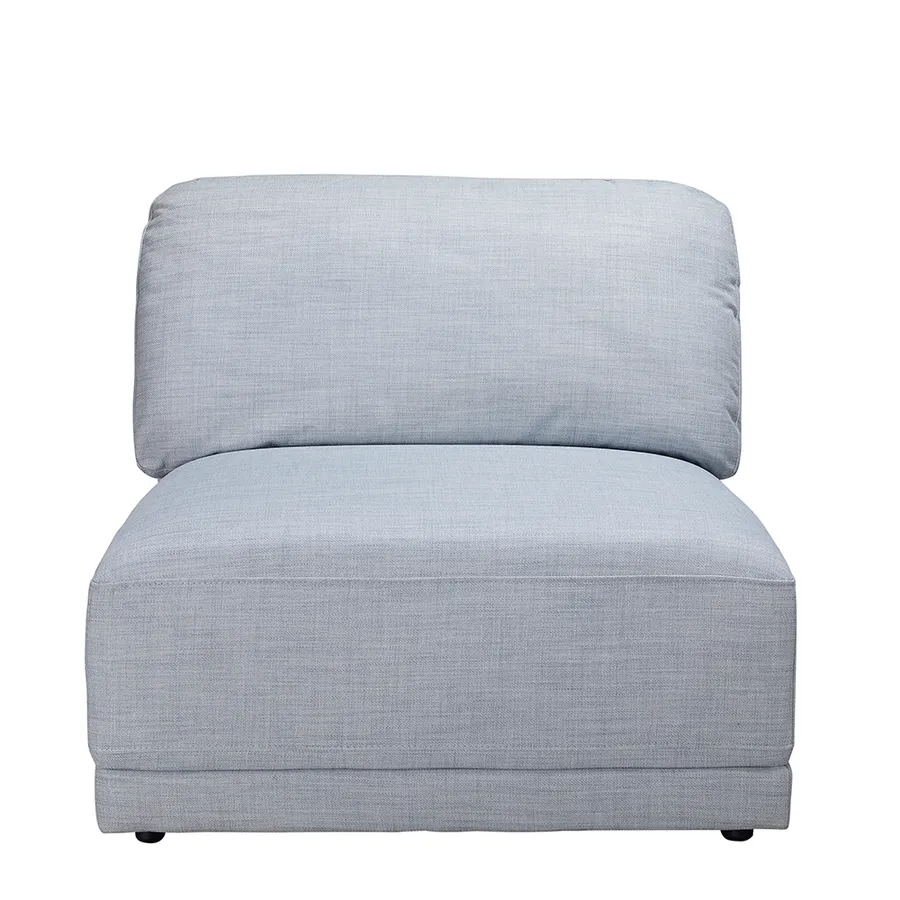 Amelia Armless Chair Module Isla Blue Haze