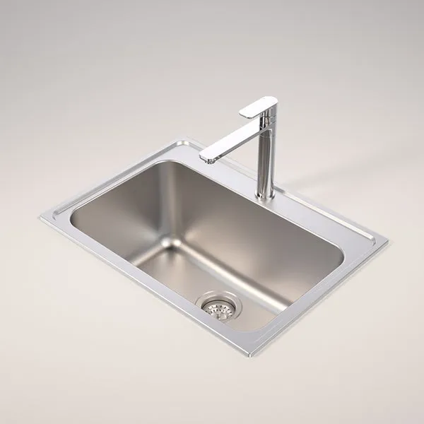 Caroma Luna 45 Litre Stainless Steel Laundry Sink