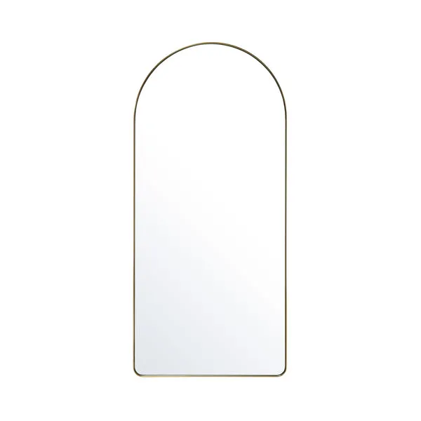 Studio Arch Floor Mirror, Brass
