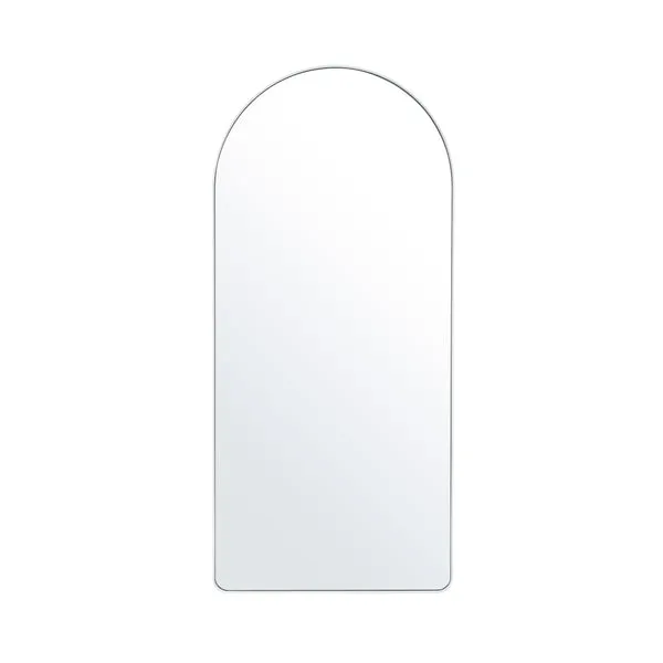 Studio Arch Floor Mirror, White