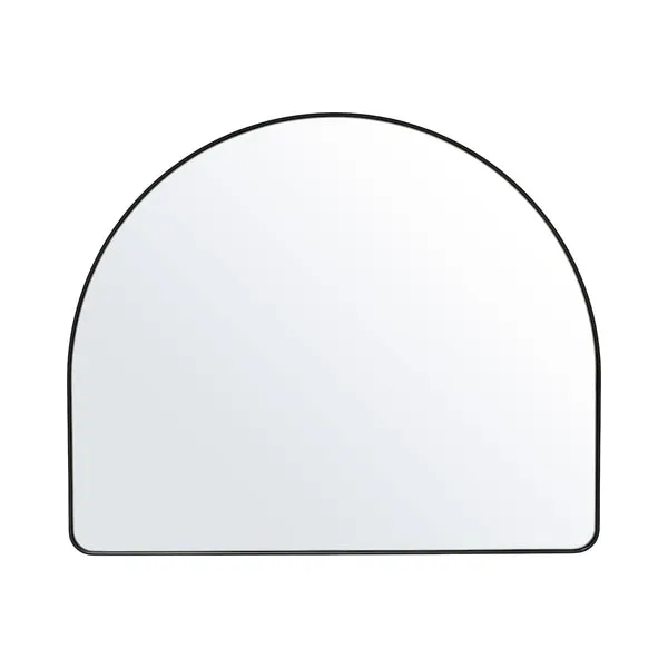 Studio Wide Wall Arch Mirror, Black