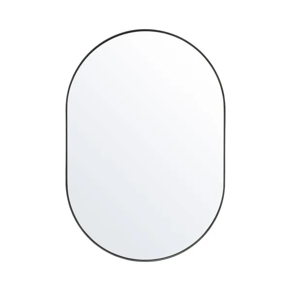 Studio Oval Mirror, Black