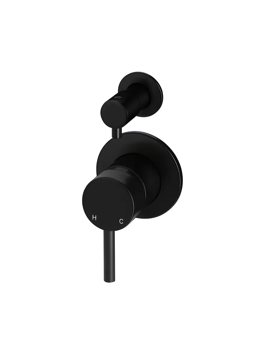 Meir | Matte Black Round Diverter Mixer
