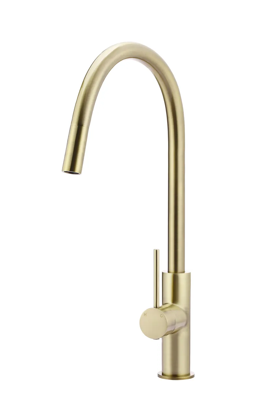 Meir | TIGER BRONZE ROUND PICCOLA PULL OUT KITCHEN MIXER TAP