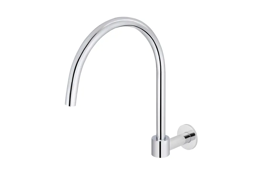 Meir | POLISHED CHROME ROUND HIGH-RISE SWIVEL WALL SPOUT