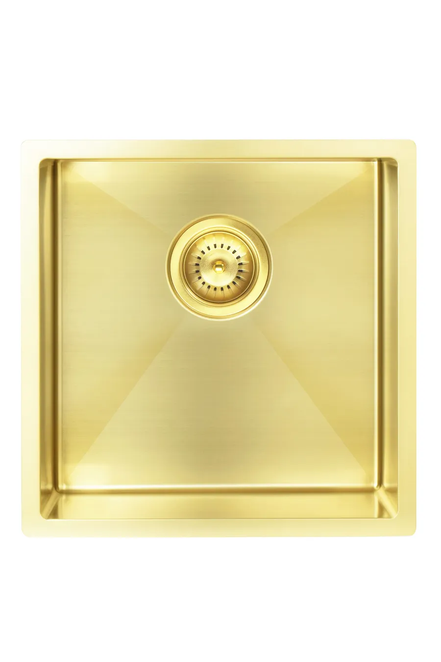 Meir | Lavello BRUSHED BRONZE GOLD KITCHEN SINK - SINGLE BOWL 450 X 450