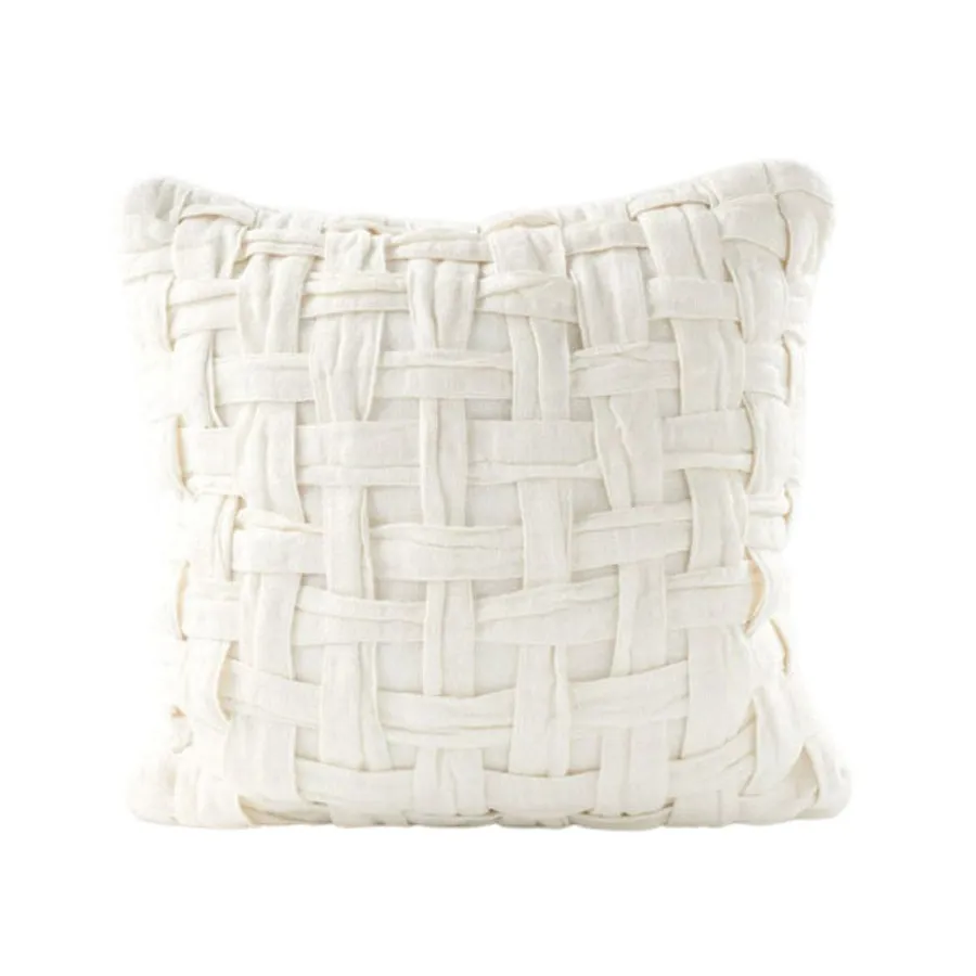 Crosier Linen Cushion - Ivory