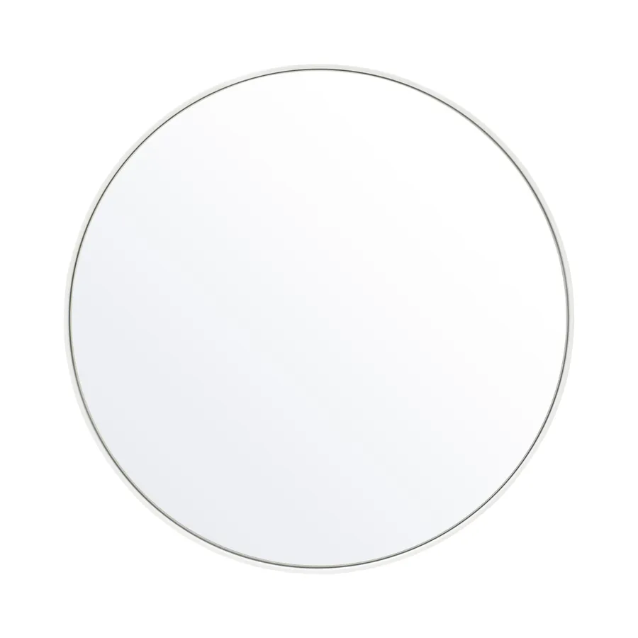 Studio Round Mirror, White - 120cm