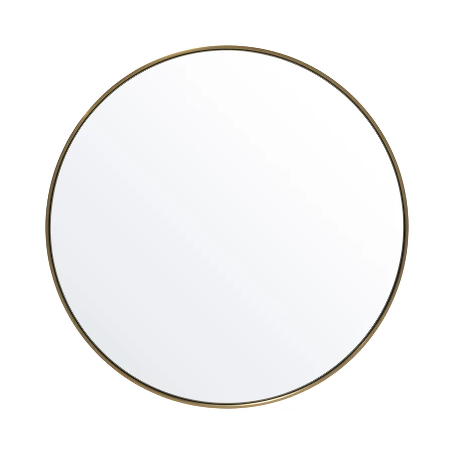 Studio Round Mirror, Brass - 70cm