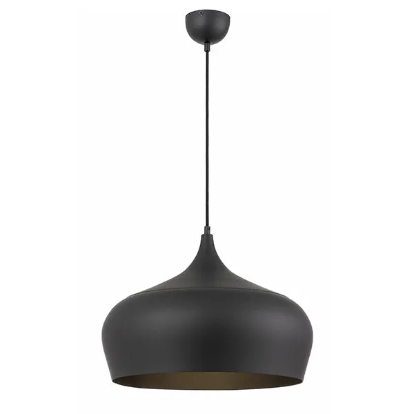Telbix Polk E27 45cm Pendant Matte Black
