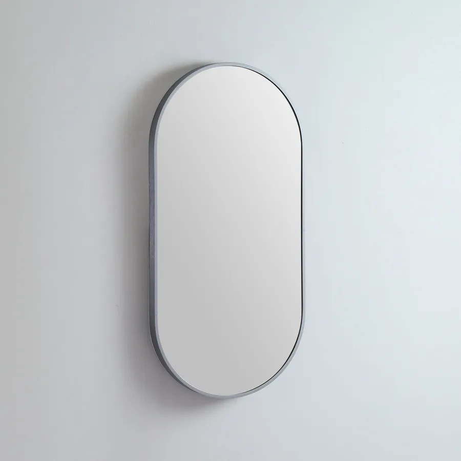 Modern Oblong Coloured Frame Bathroom Mirror - 7 colour options - 46cm x 91cm Georgian Metal