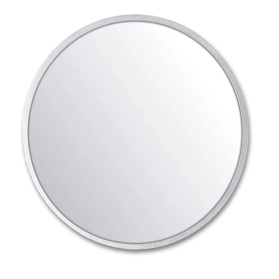 Modern Moon Concrete Frame Bathroom Mirror - 6 colour options - 86cm Ash