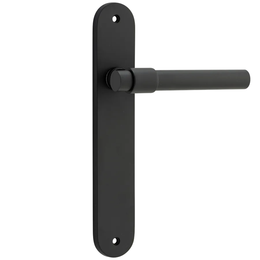 Helsinki Lever with Oval Backplate Matt Black