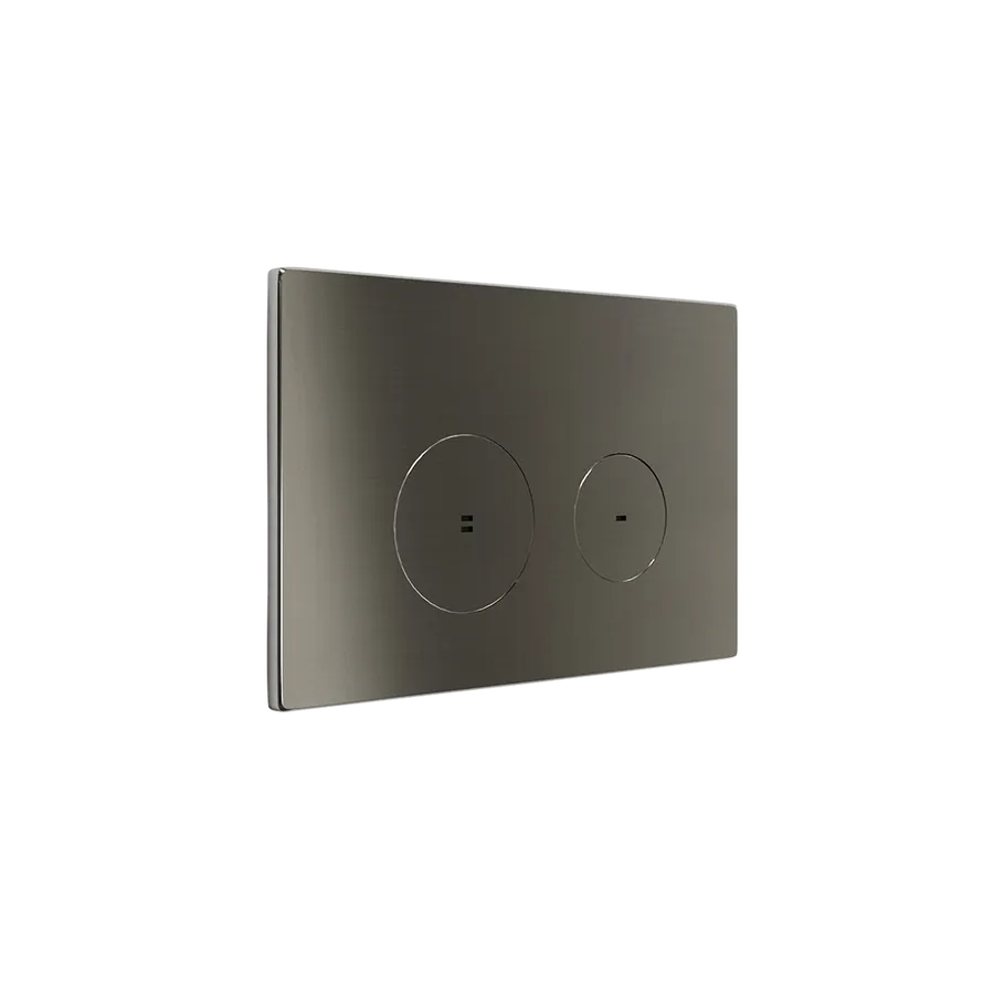 Zaaha Toilet Button & In-Wall Cistern - Brushed Gunmetal