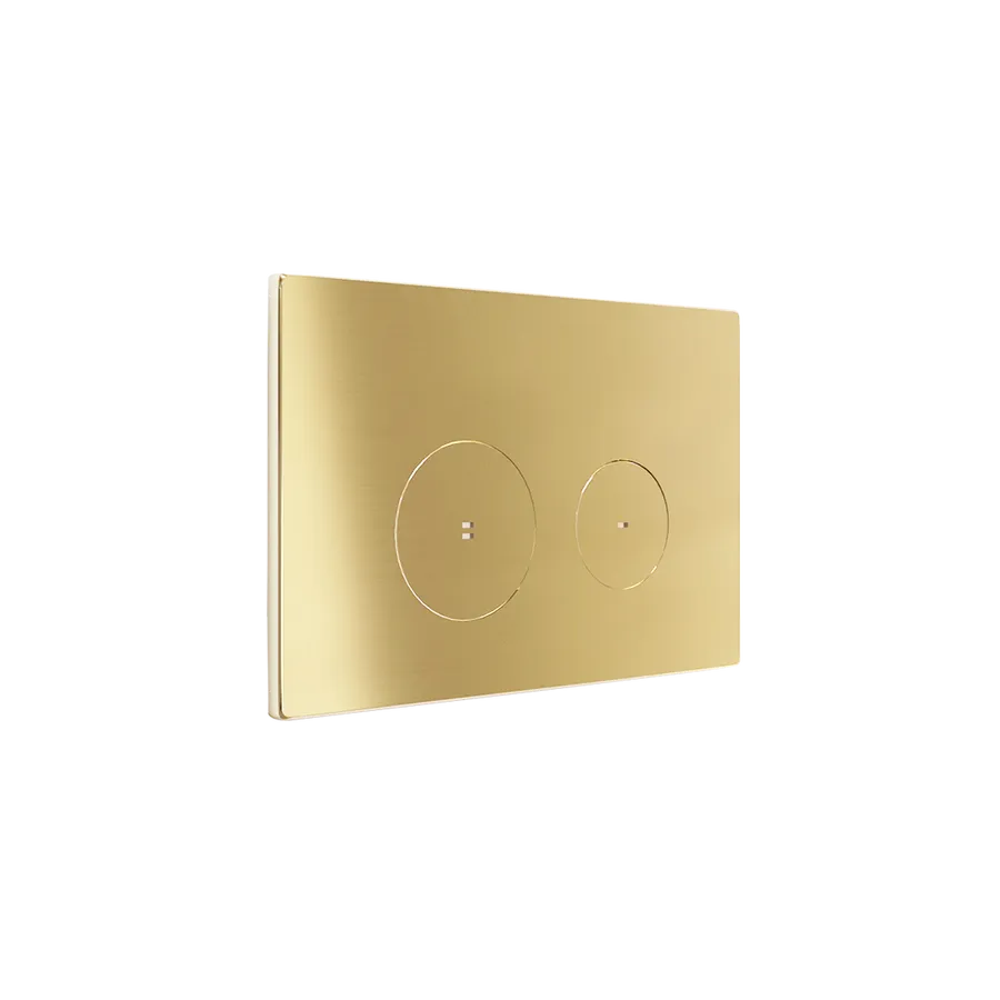 Zaaha Toilet Button & In-Wall Cistern - Brushed Brass