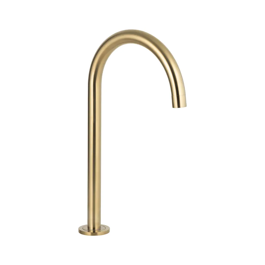 Gooseneck Hob Swivel Spout - Brushed Brass