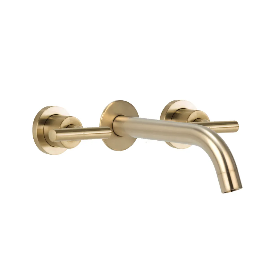 Barre Assembly Taps & Spout Set - Brushed Brass