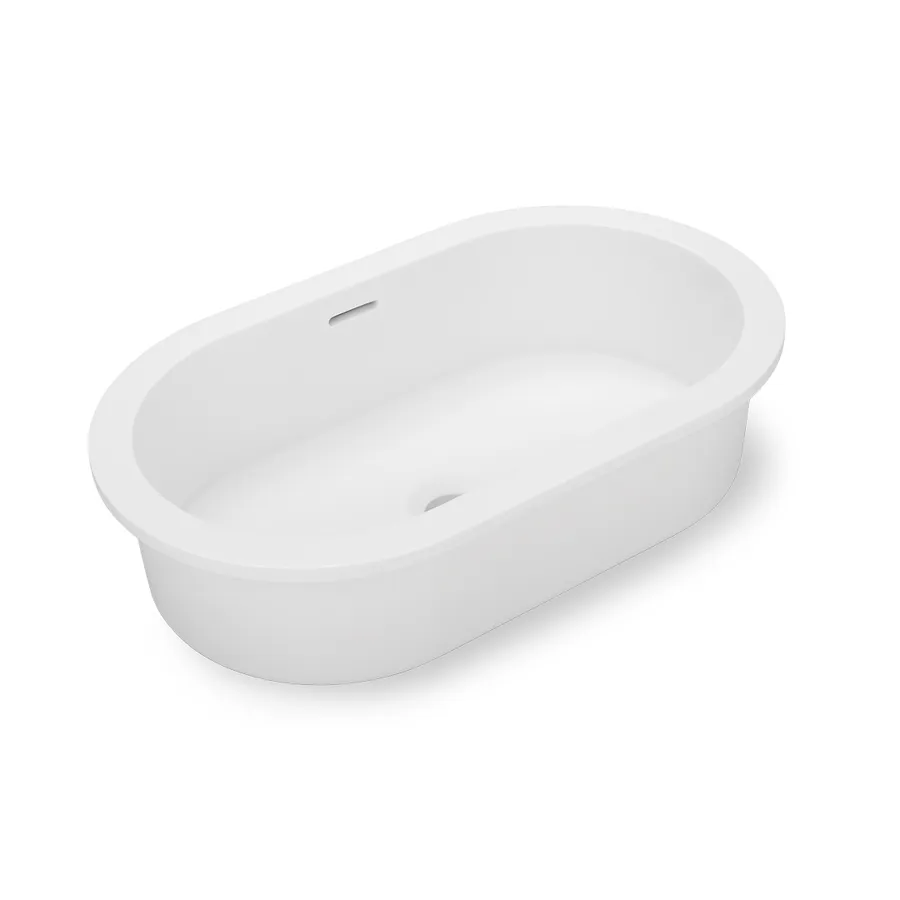 Zuri Round Undercounter Basin - Matte White