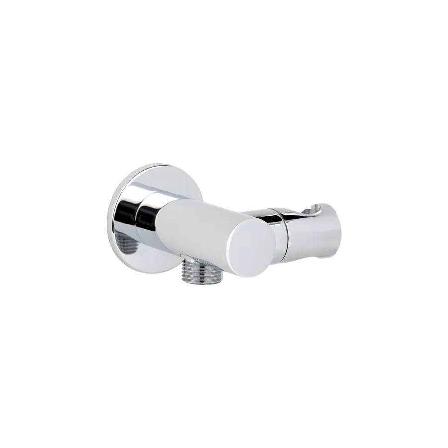 Adjustable Hand Shower Holder & BP - Chrome