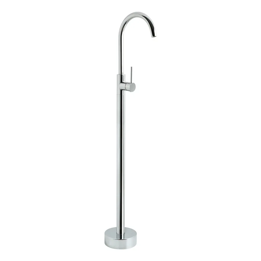 Elysian Floor Mounted Basin/Bath Filler with Mixer - Chrome