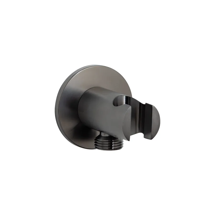Sola Hand Shower Holder & BP - Brushed Gunmetal