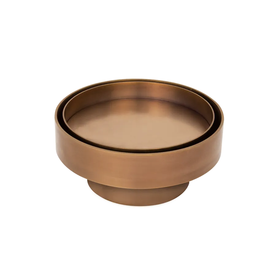 Pixi Round Tile Insert Floor Waste - Brushed Copper