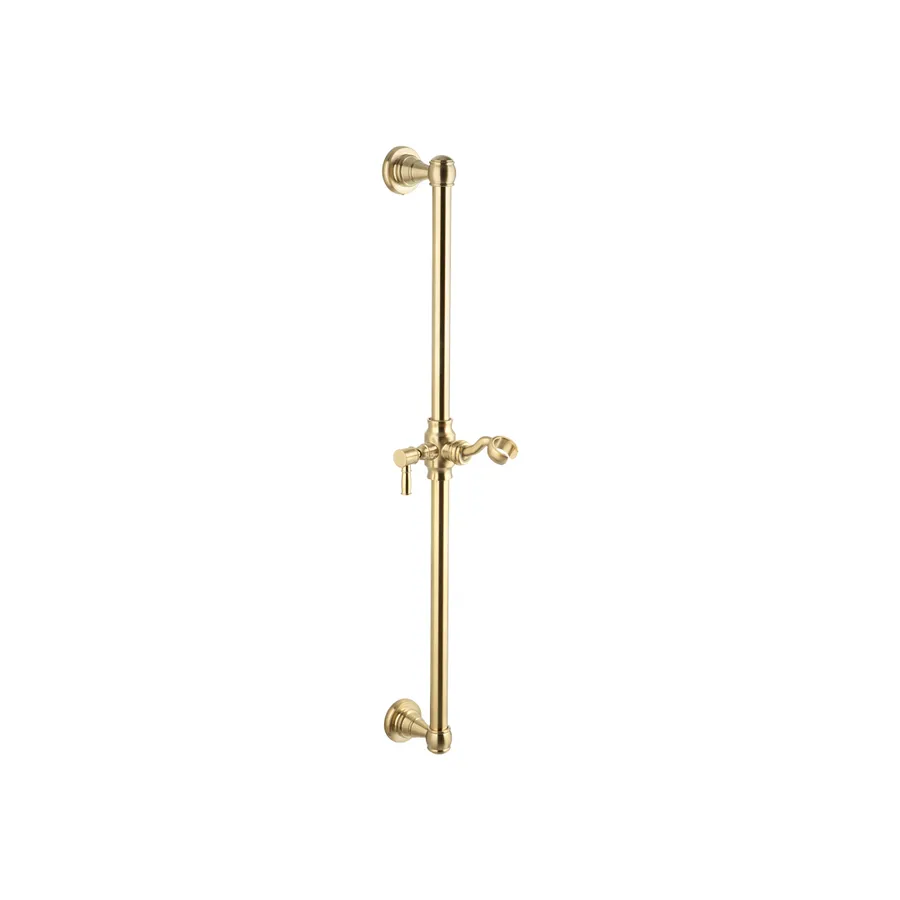 Kingsley Shower Rail - Brushed Brass