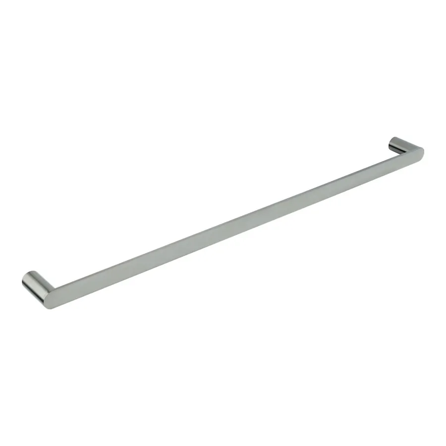 Milani Single Towel Rail 800mm - Brushed Nickel