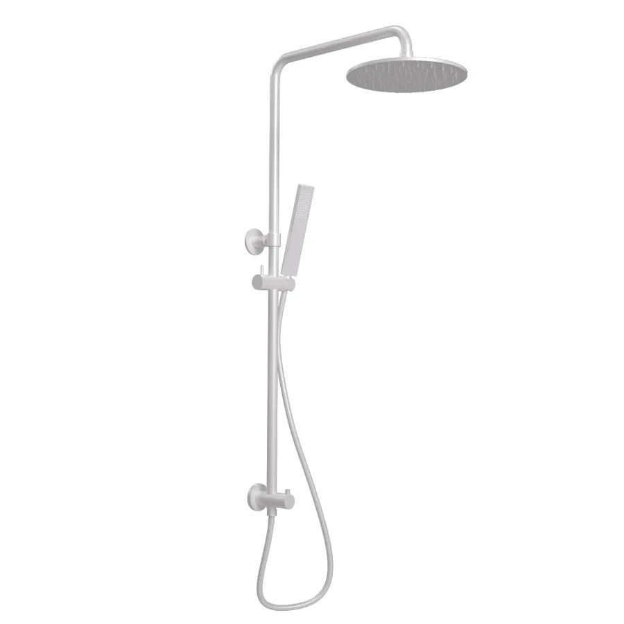 Finley Shower Rail Set - White