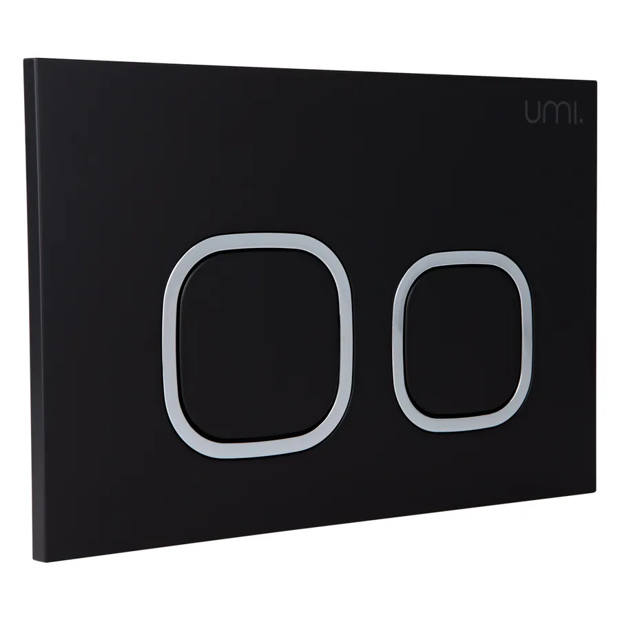 Delta Toilet Button - Black Square - Matte Black