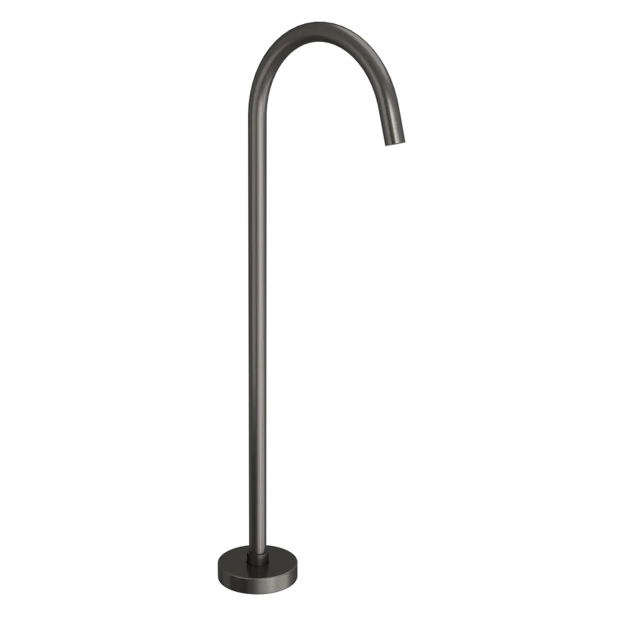 Floor Mounted Bath Filler - Brushed Gunmetal