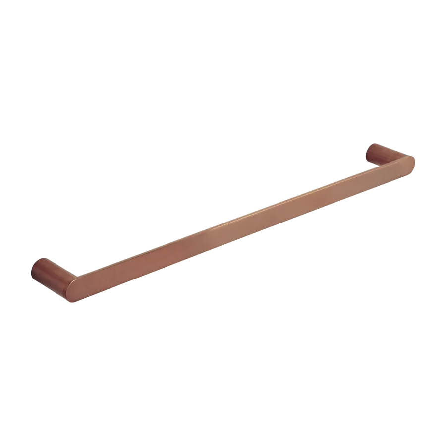 Milani Single Towel Rail 600mm - Brushed Copper